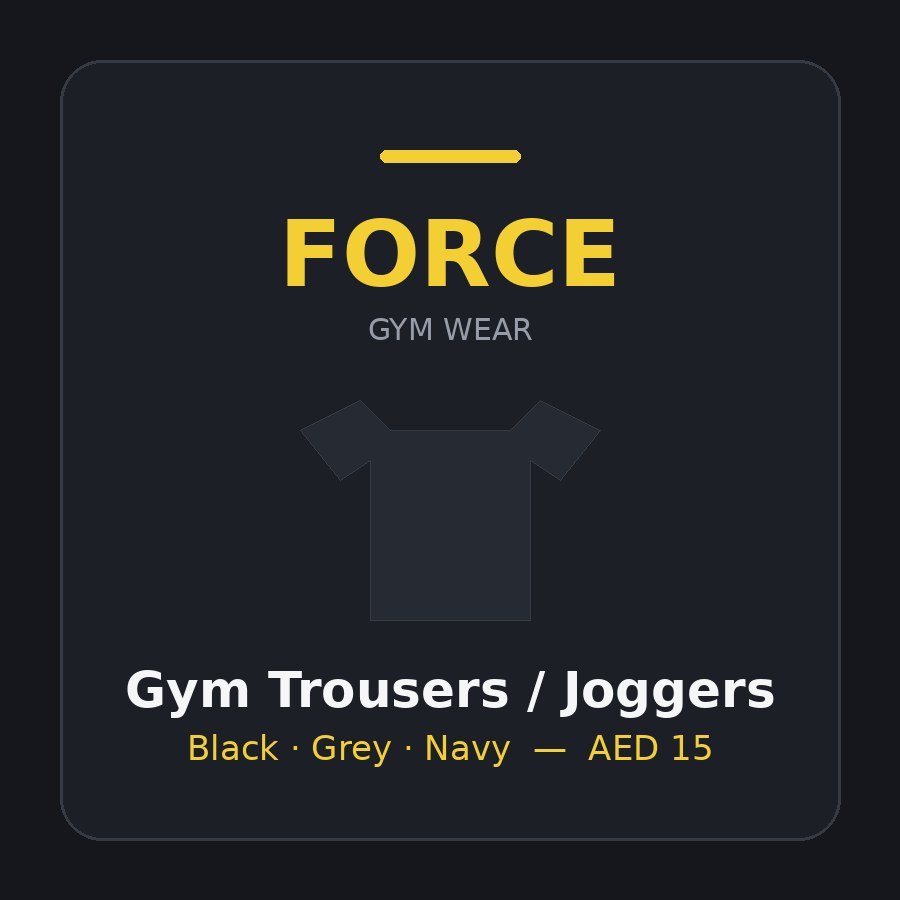 FORCE FORCE Gym Trousers / Joggers (Men)