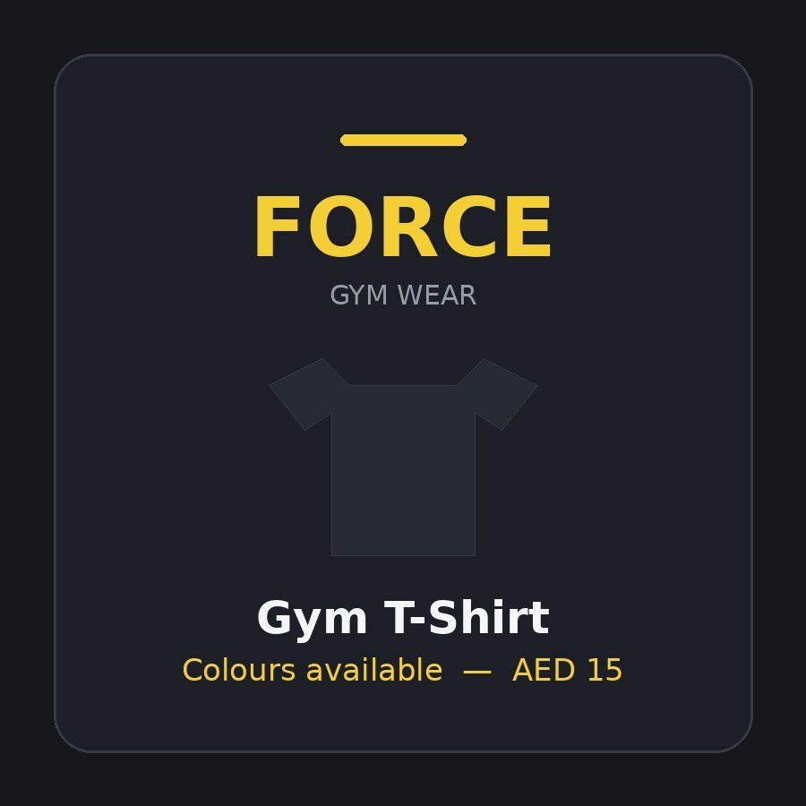 FORCE FORCE Gym T-Shirt (Men)