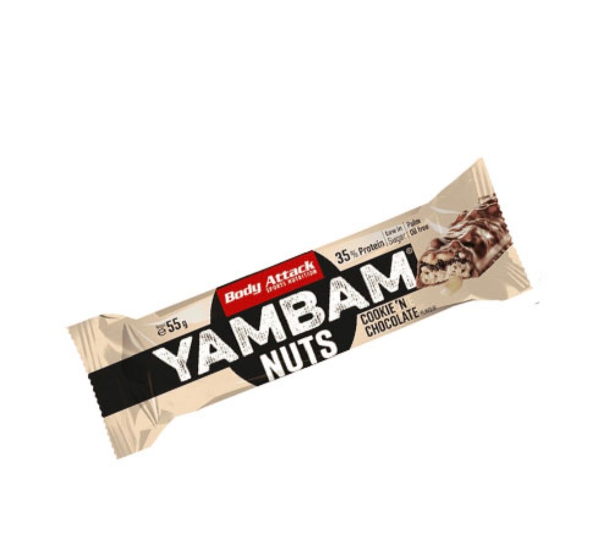 Body Attack Body Attack Yam Bam Nuts – Cookie 'n Chocolate 55g