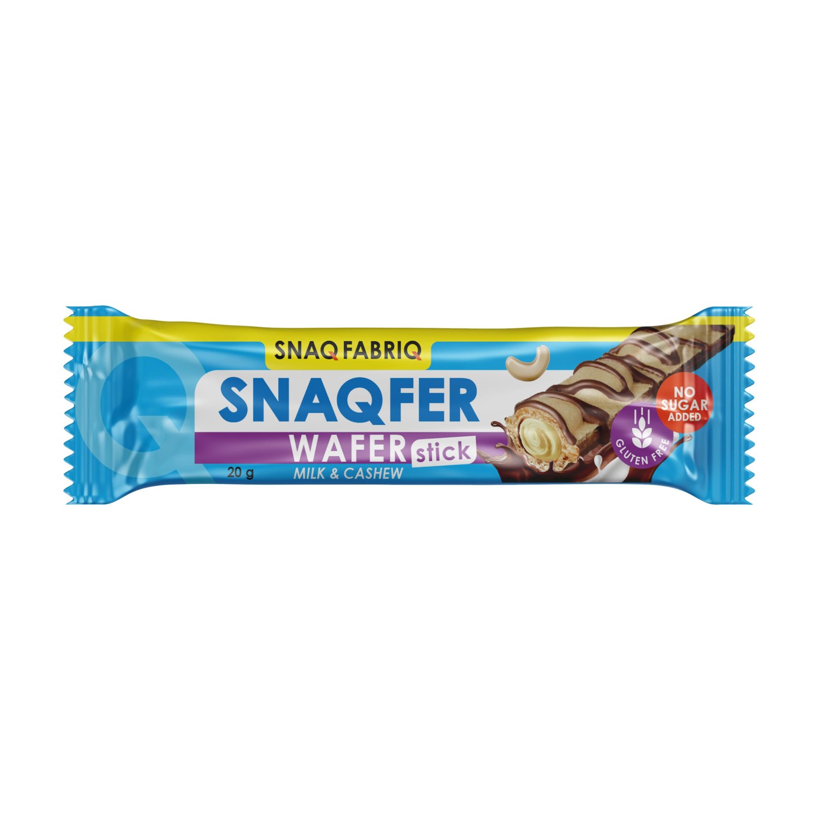 SnaqFabriq SnaqFabriq Snaqer Wafer Milk & Cashew 20g