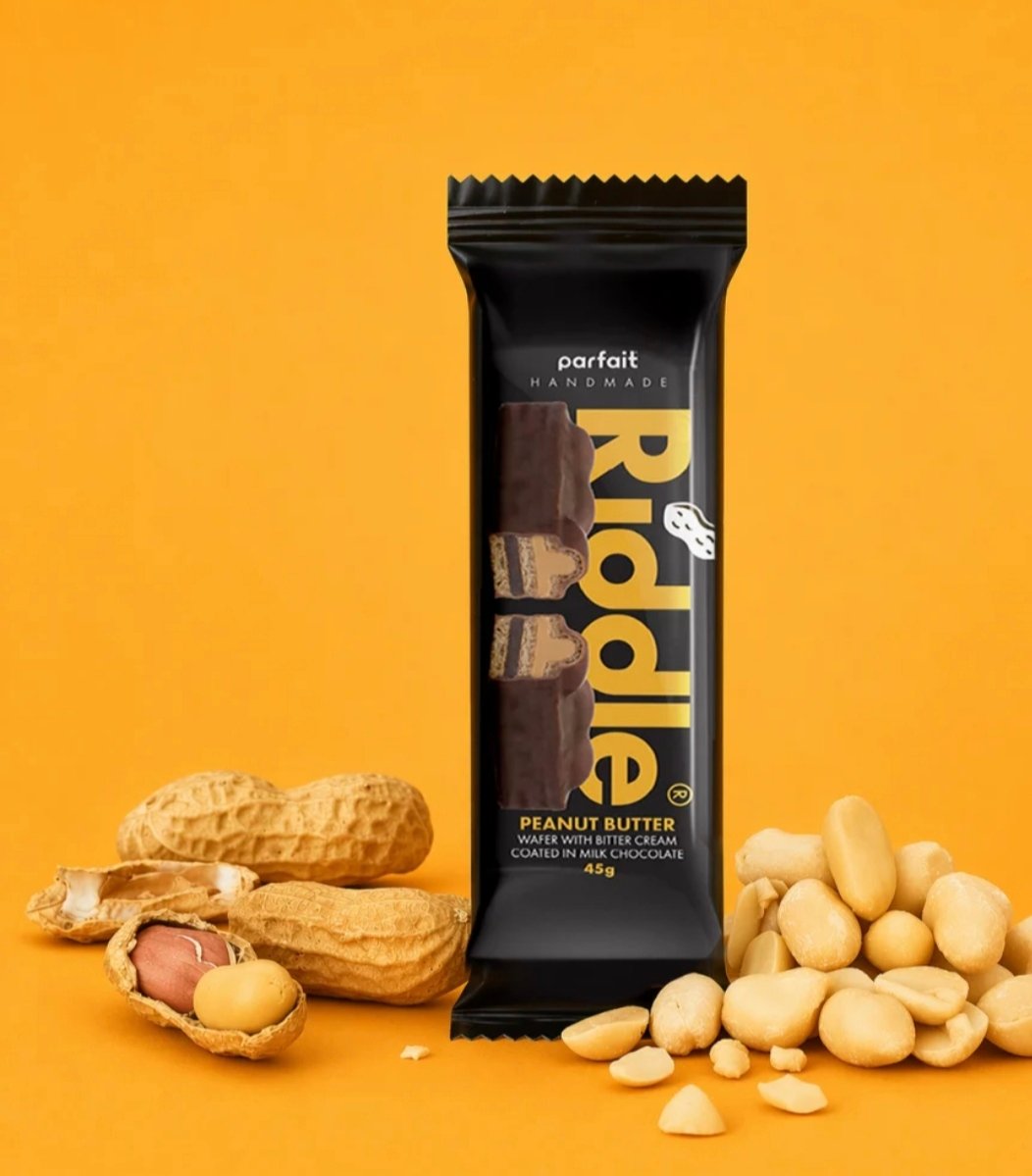 Riddle Riddle Peanut Butter Wafer Black 45g