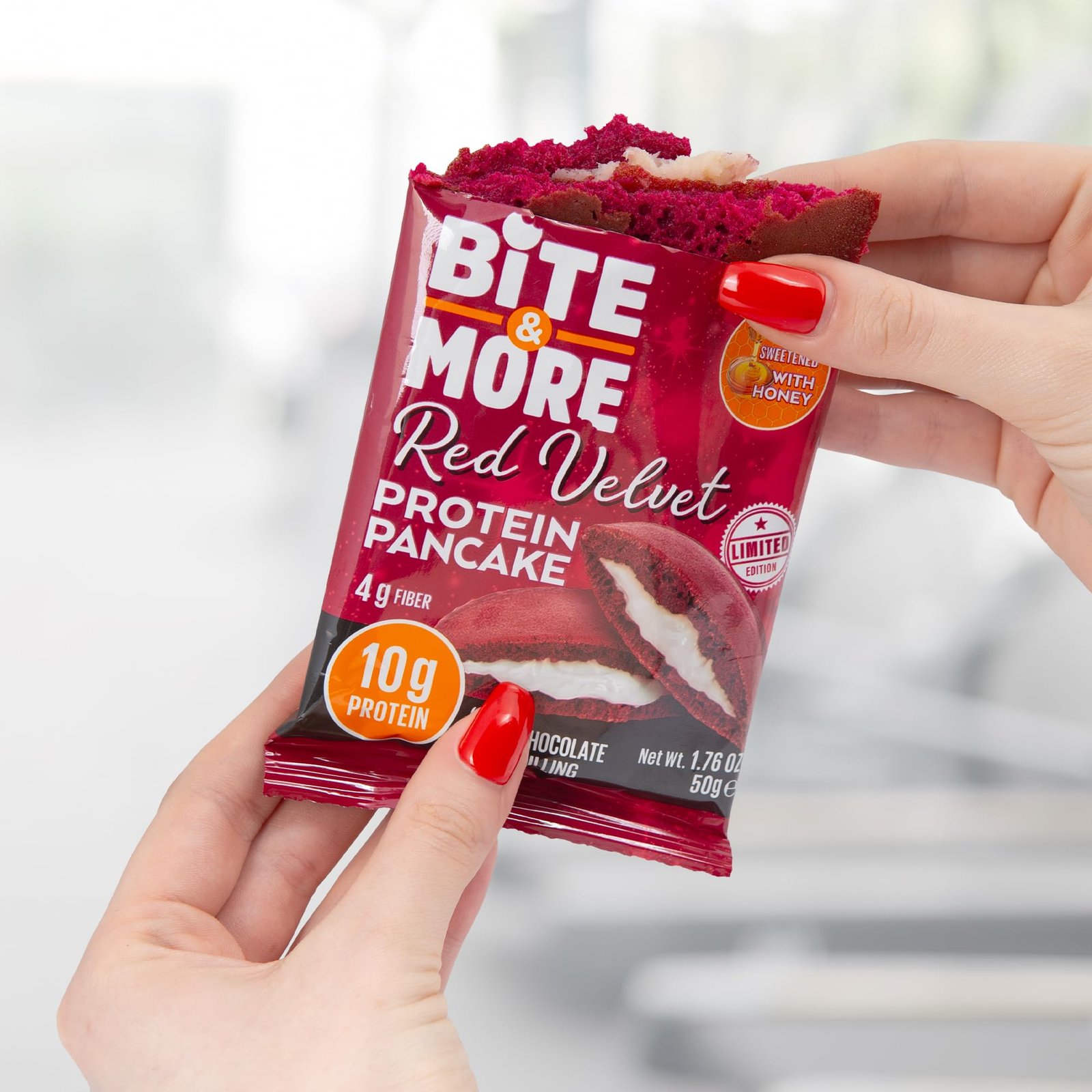 Bite & More Bite & More Protein Pancakes – Red Velvet 50g