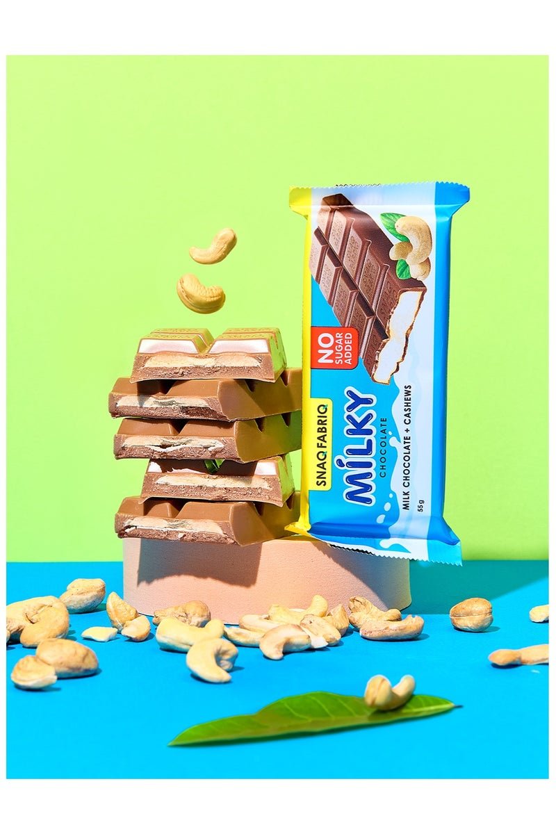 SnaqFabriq SnaqFabriq Milky Chocolate & Cashews 55g