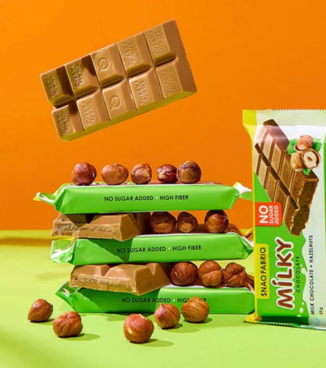 SnaqFabriq SnaqFabriq Milky Chocolate & Hazelnuts 55g