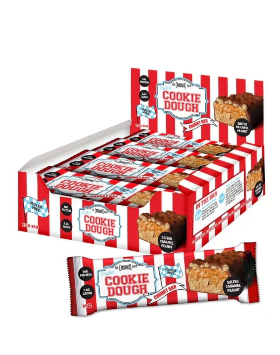 Adonis Adonis Cookie Dough Chunky Bar – Salted Caramel Peanut 55g