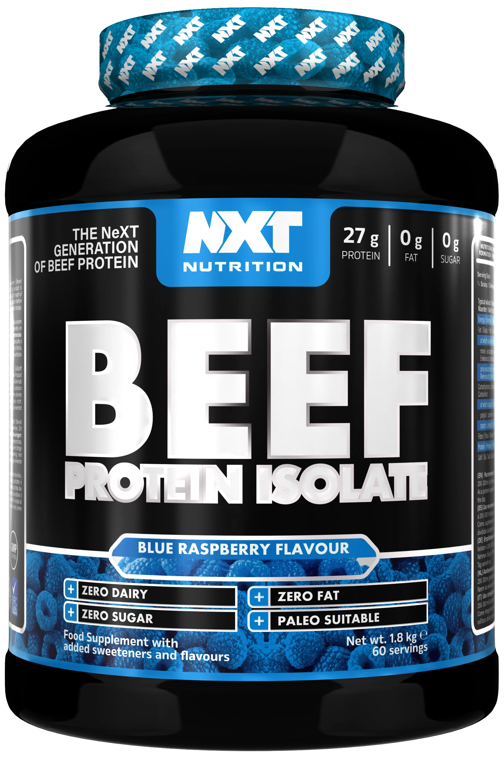 NXT NXT Beef Protein Isolate Blue Raspberry 1.8kg