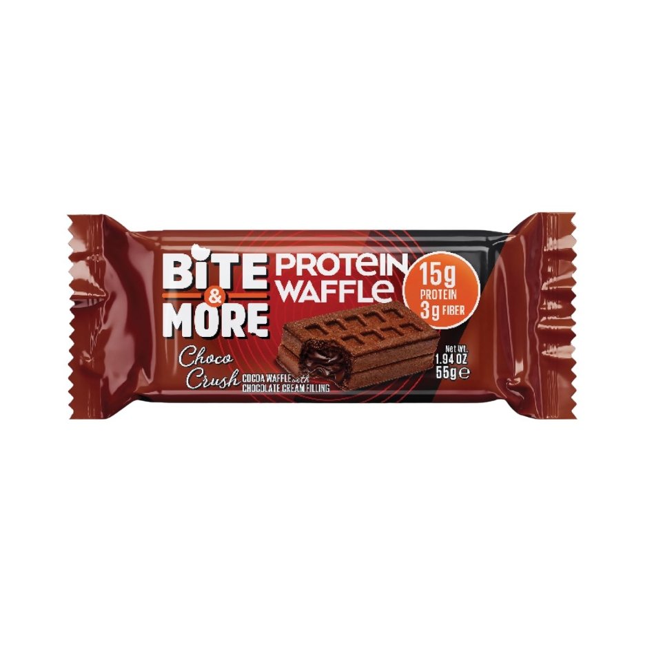 Bite & More Bite & More Protein Waffles No Added Sugar 50g