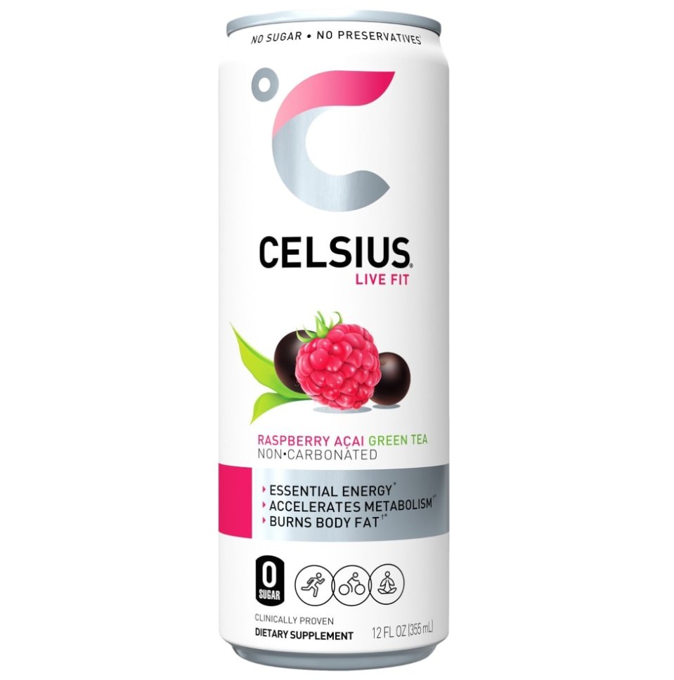 Celsius CELSIUS Sparkling Drink Raspberry Acai Green Tea 355ml