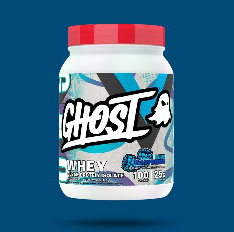 Ghost GHOST Clear Whey Protein 1.4lb Blue Raspberry