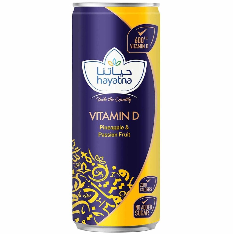 Hayatna Hayatna Vitamin D Pineapple Passion Fruit 250 ml
