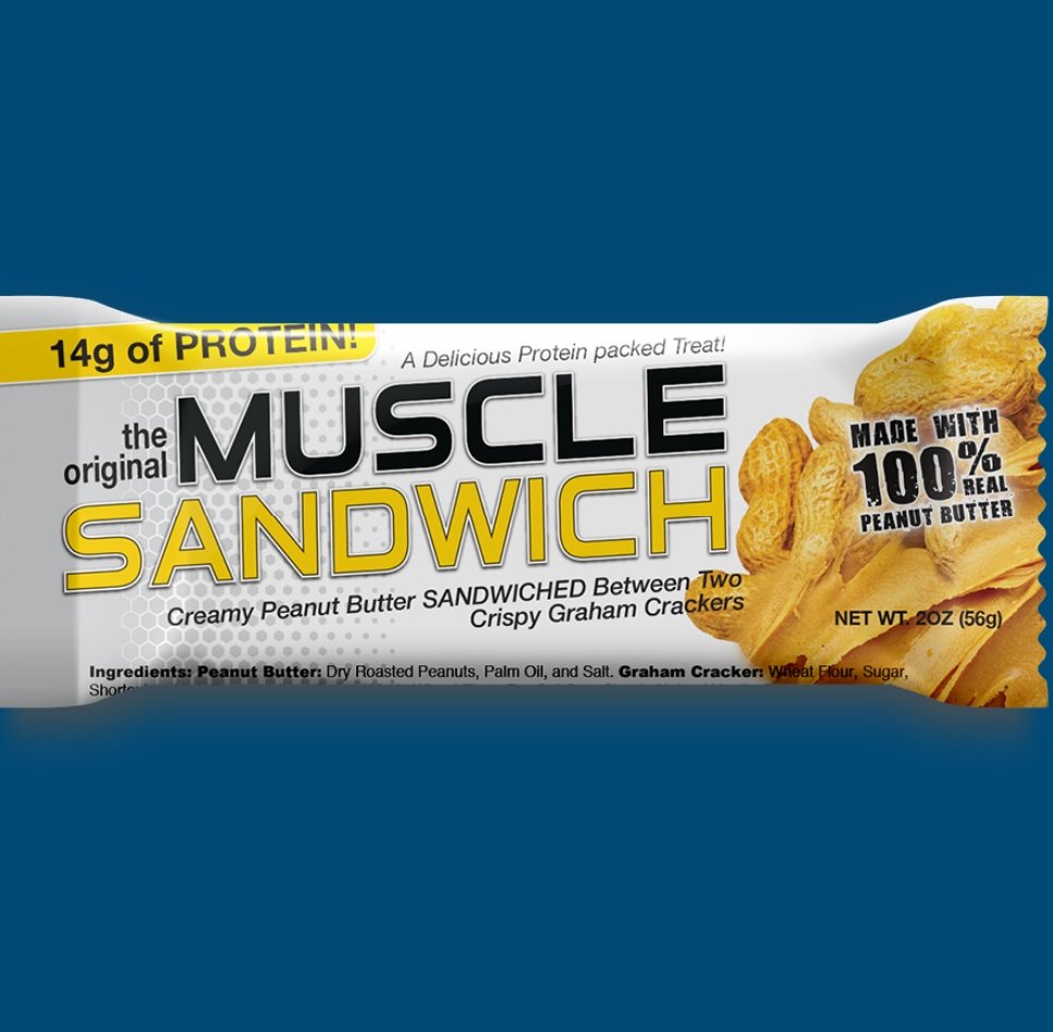 Muscle Muscle Sandwich Protein Bar Single Unit Peanut Butter