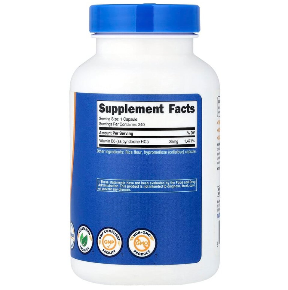 Nutricost Nutricost Vitamin B6 25mg 240 caps
