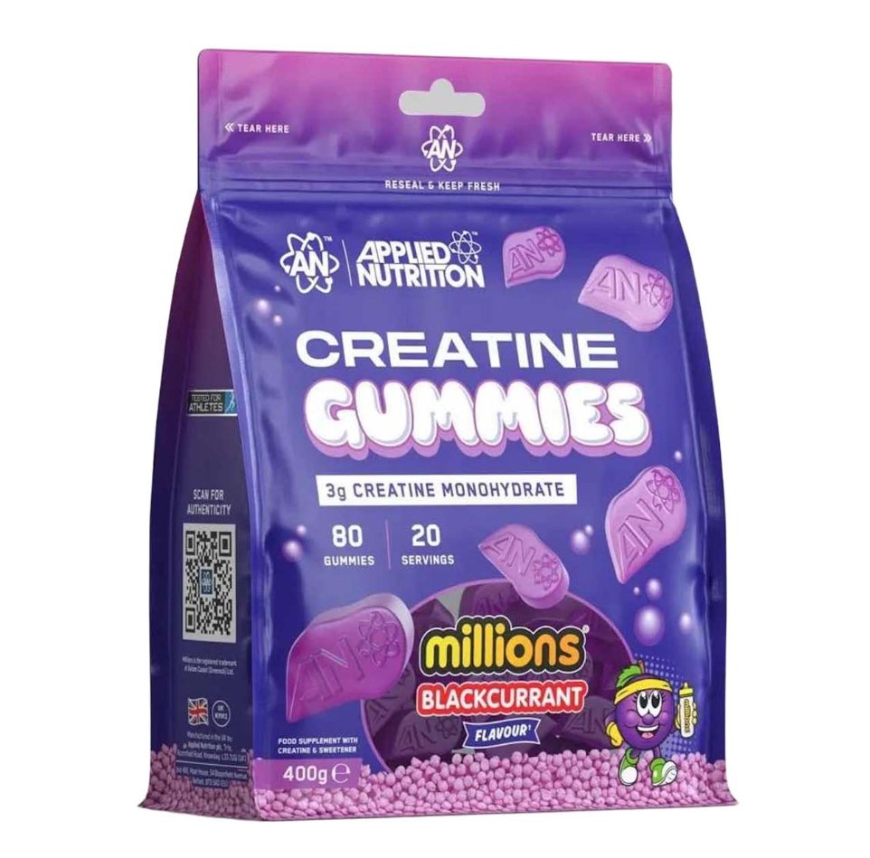 Pure Pure Creatine Gummies Black Currant (20 Servings)