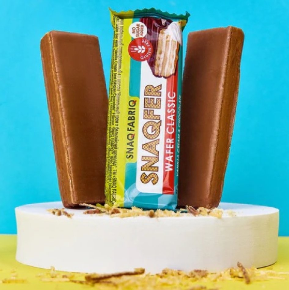 Snaq Fabriq SNAQ FABRIQ Snaqfer Wafer Dessert Vanilla Cream & Chocolate 45g