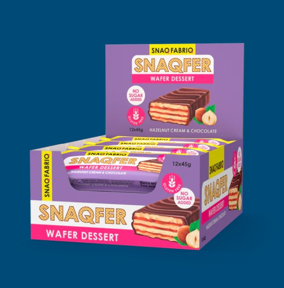 Snaq Fabriq SNAQ FABRIQ Snaqfer Wafer Dessert Hazelnut Cream & Chocolate 45g