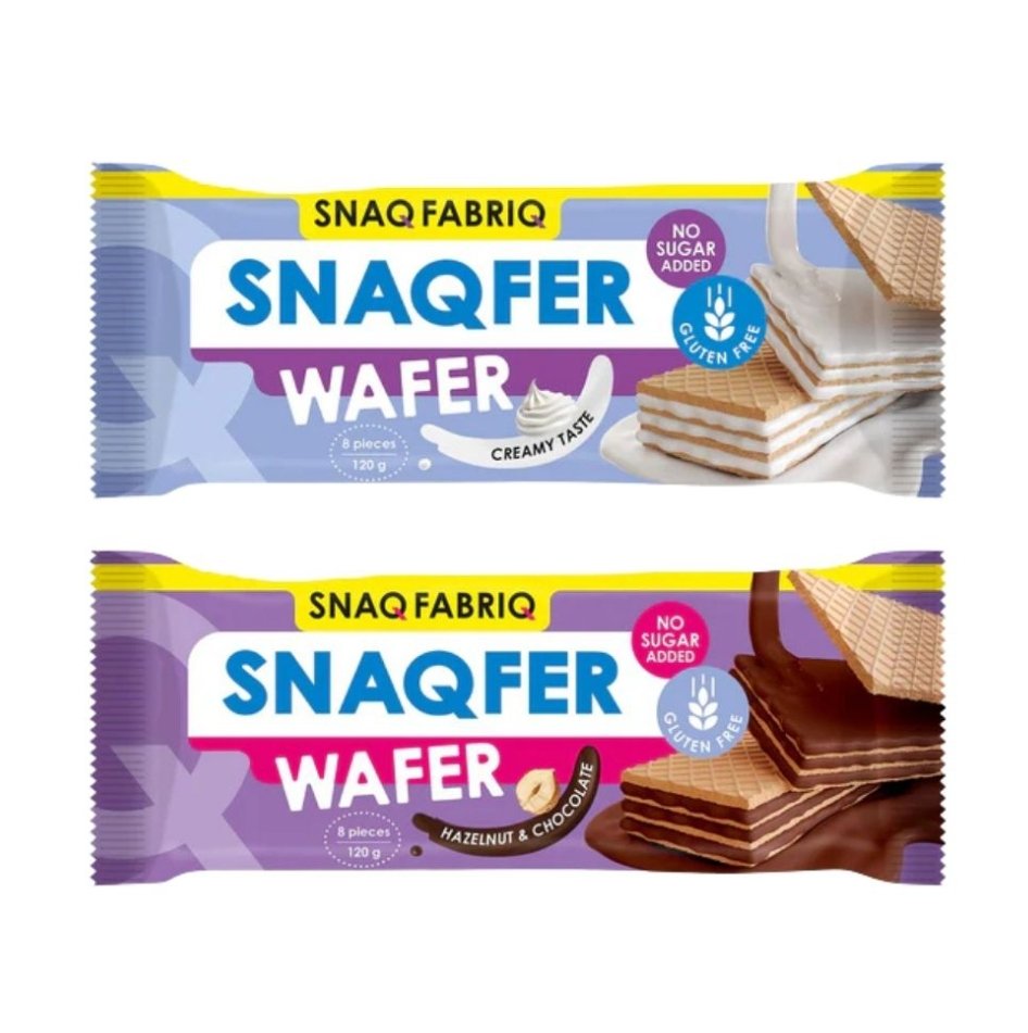 Snaq Fabriq Snaq Fabriq Wafer Snaqfer No Sugar Wafer 120g 8 pieces