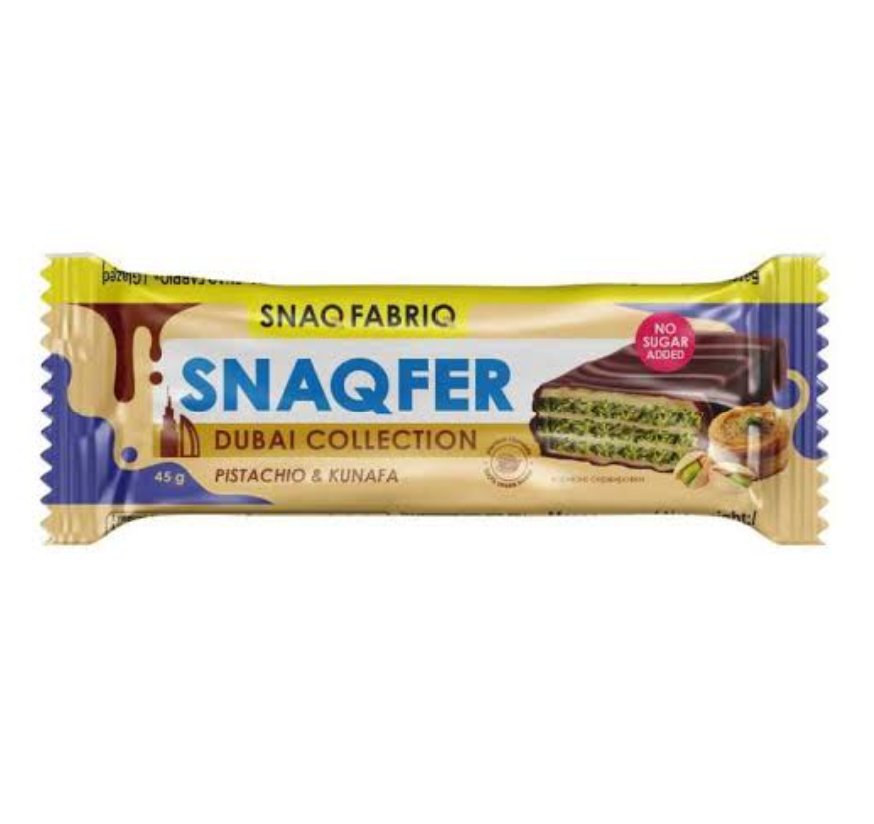 Snaq Fabriq SNAQ FABRIQ Waffle Bar Pistachio & Kunafa Dubai Collection 45 g